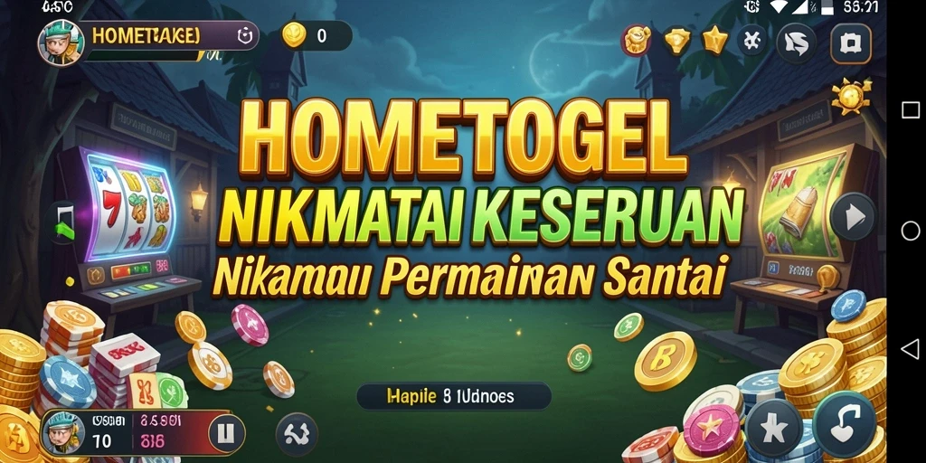 Tampilan gameplay HOMETOGEL yang menyenangkan dan interaktif.