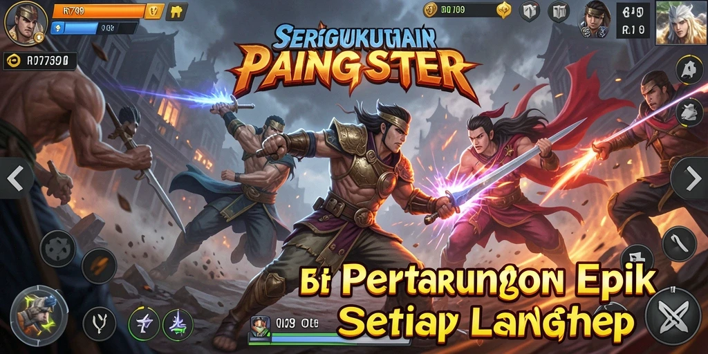 Screenshot menunjukkan aksi pertarungan seru di RR789.